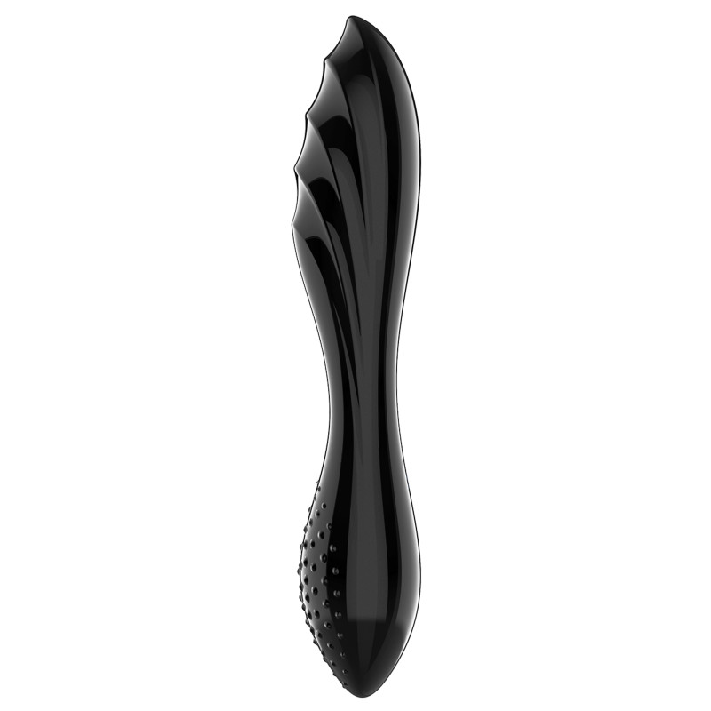 Satisfyer Gode en verre Dazzling Crystal 1 - 18 x 3.6cm Noir